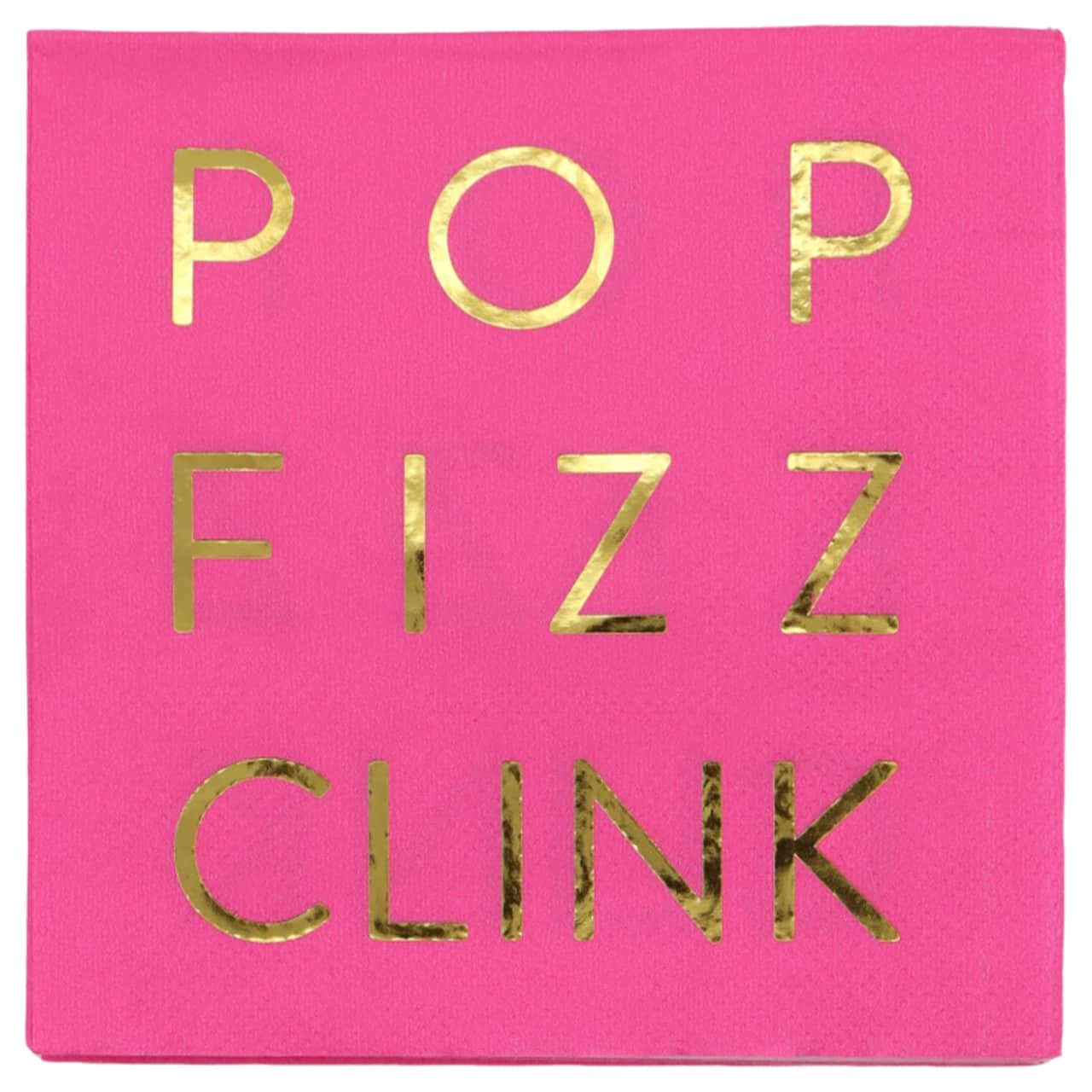 Pink Pop Fizz Clink Beverage Napkins, 20ct. by Celebrate It™